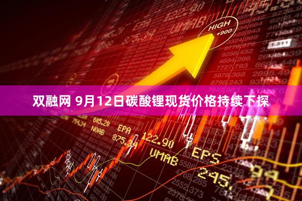双融网 9月12日碳酸锂现货价格持续下探